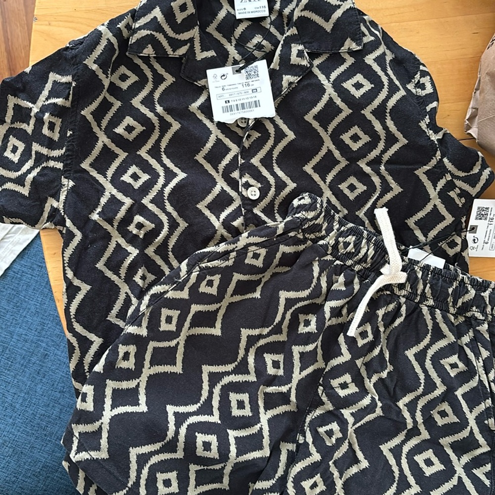 Zara boys Printed Coordinated Set